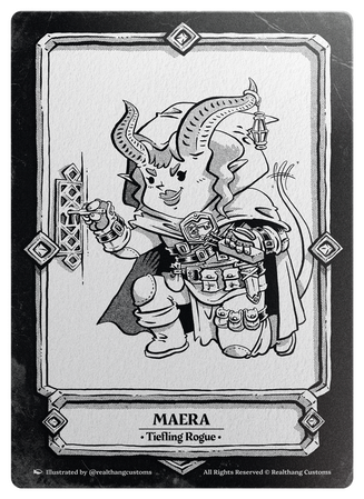 Quirky B&W: Expressive B&W illustration with halftone shading.